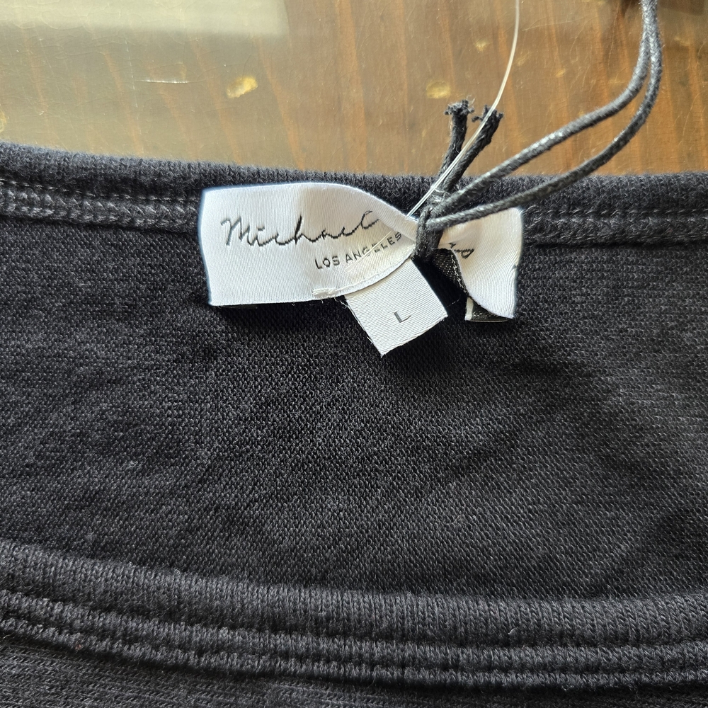 Michael Stars Black Verna Dolman Sleeve Tee NWT - Picture 4 of 9